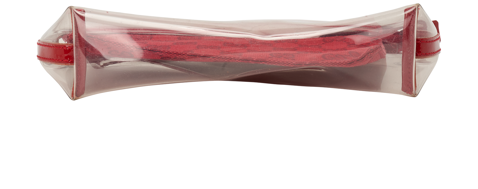 Gucci GG Cosmetic Pouch, &pound;150, Accessories, Red, Canvas/PVC, Top view